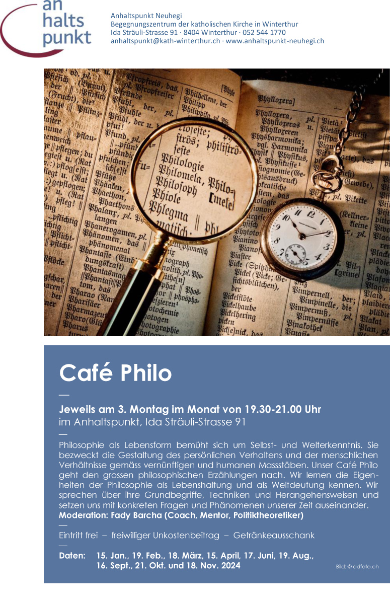 Flyer Cafe Philo 2024